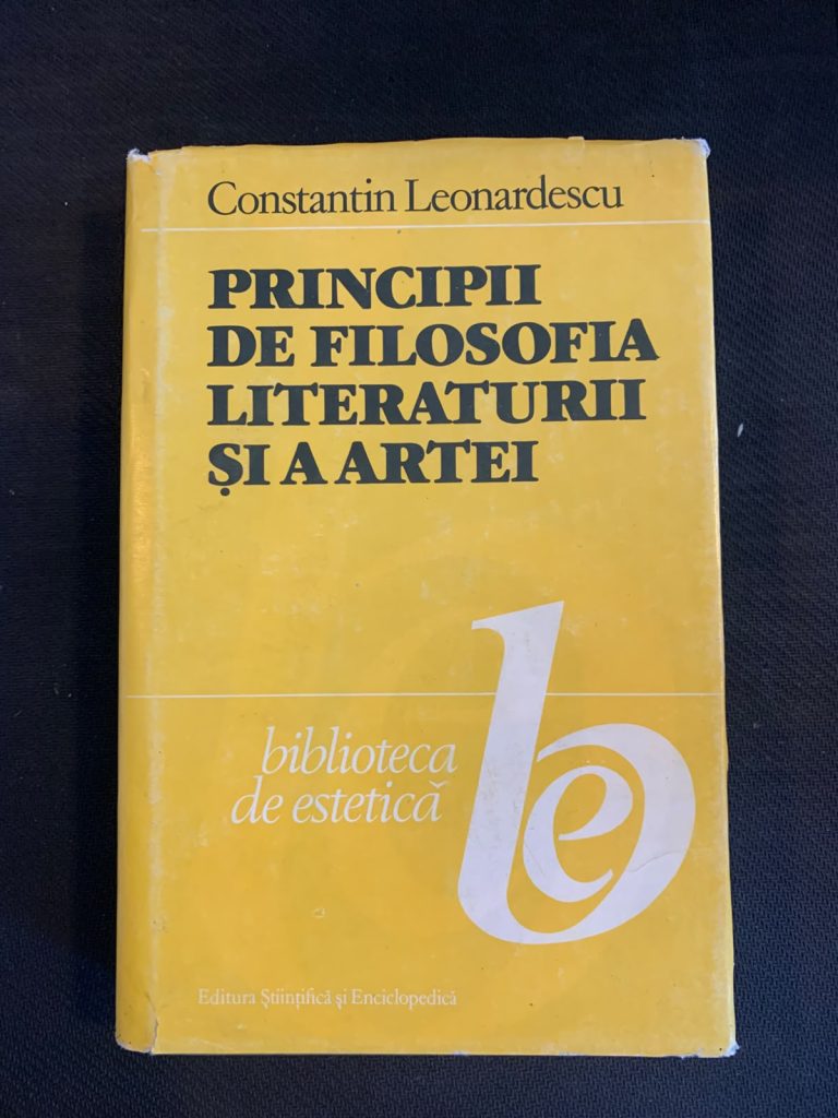 Principii de filosofia literaturii și a artei - Constantin Leonardescu