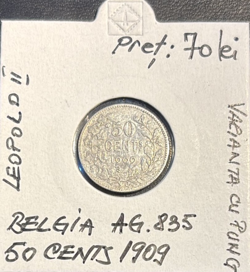 50 CENTS 1909 BELGIA
